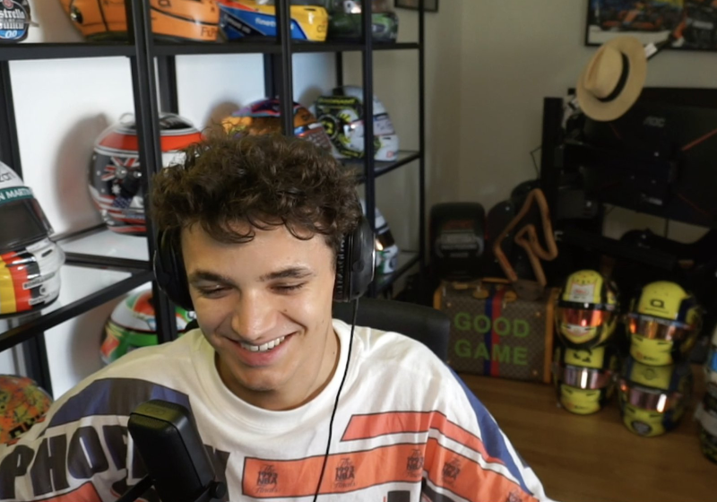 Lando Norris comparte foto con Valentino Rossi