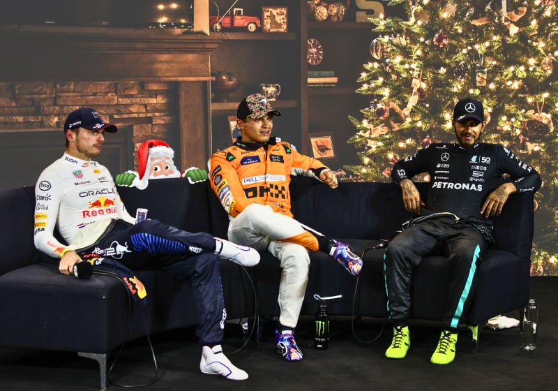 Christmas themed press conference