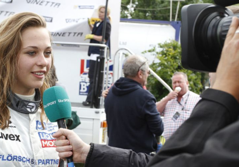 Floersch's father won't stop her from racing again