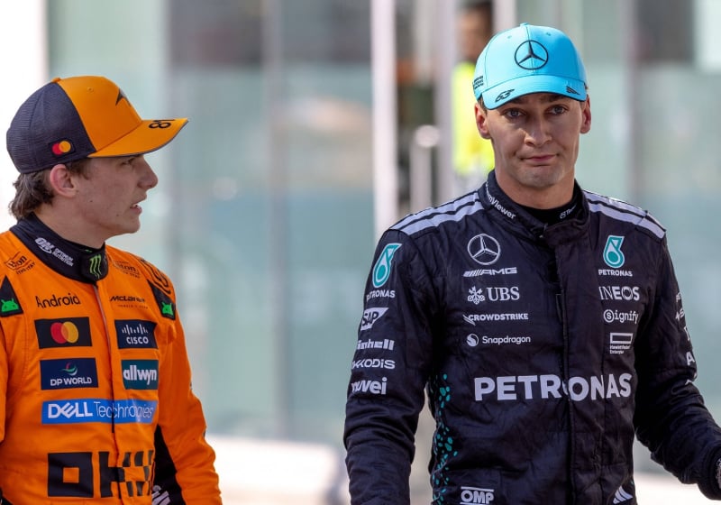 Oscar Piastri, George Russell, McLaren, Mercedes, Montreal, 2025