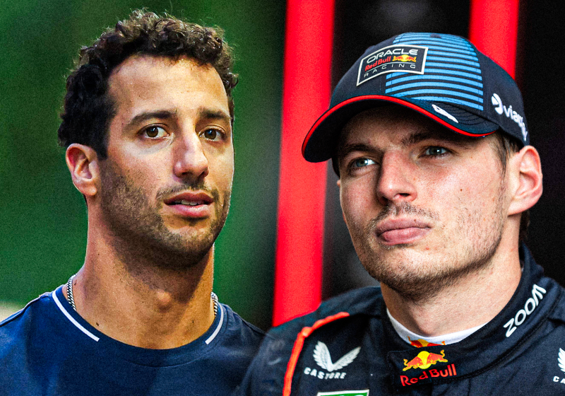 Verstappen, Ricciardo, socials