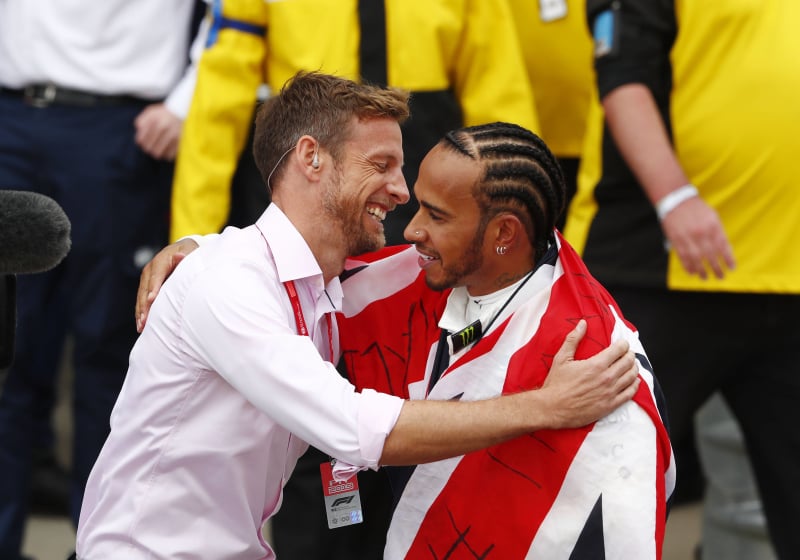 Jenson Button and Lewis Hamilton