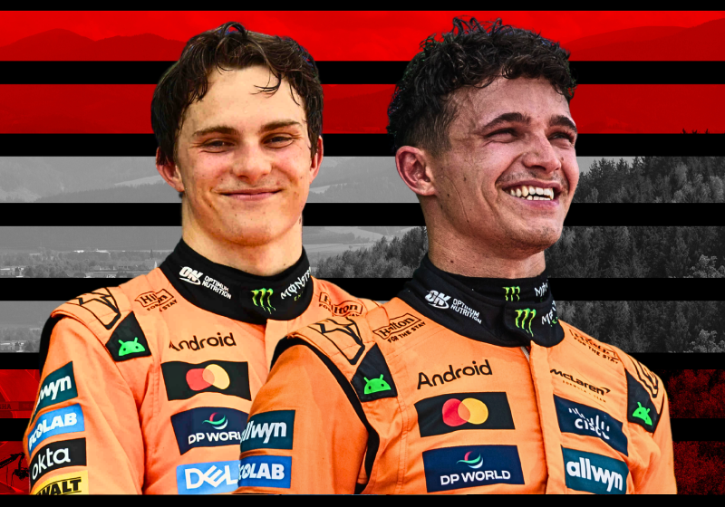 oscar piastri, lando norris, mclaren, austrian grand prix, graphic