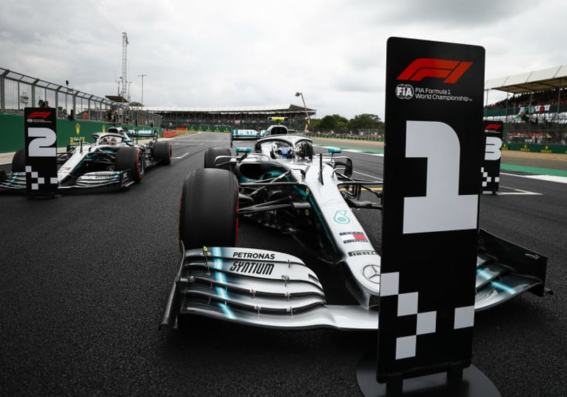 Dit is de startopstelling voor de Britse Grand Prix
