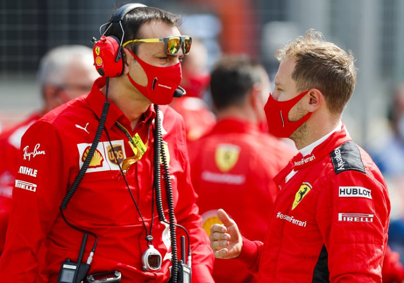 Sebastian Vettel bemused by Ferrari team orders at Spanish GP