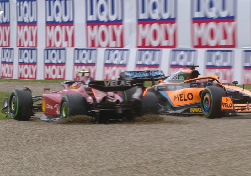 Ricciardo neemt verantwoordelijkheid voor botsing Sainz