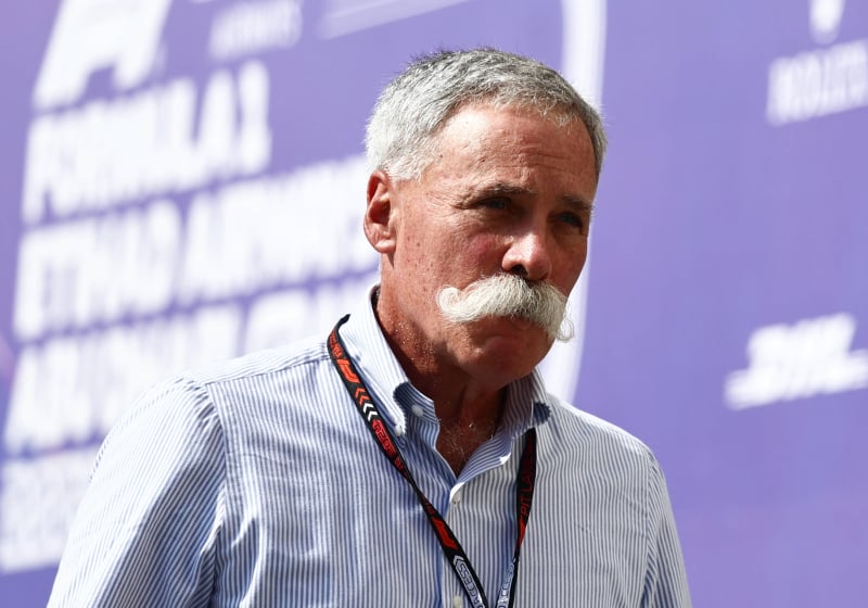 Chase Carey in the F1 paddock at the 2024 Abu Dhabi Grand Prix