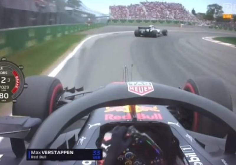 VIDEO: Verstappen nadert Bottas op fractie van een seconde voor de finish