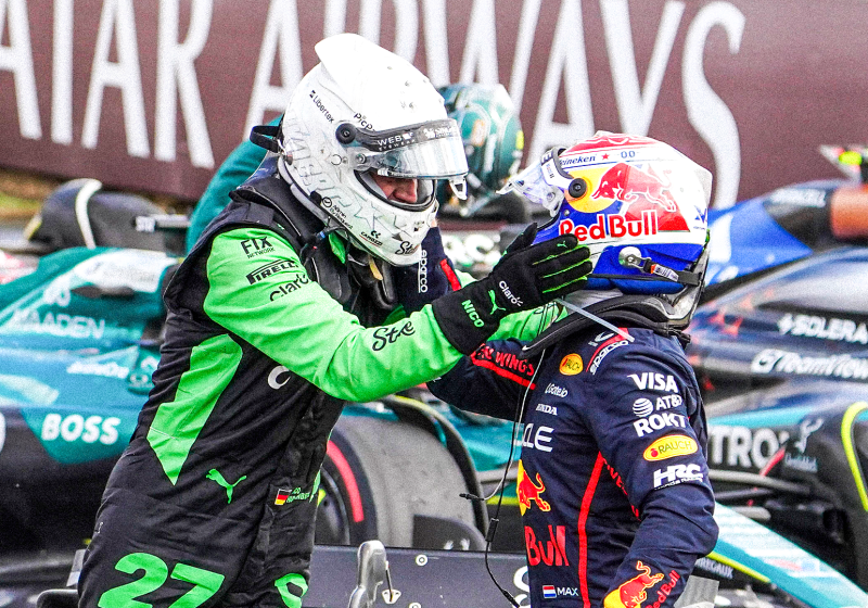Verstappen, Hulkenberg, socials