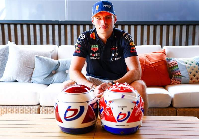 Max Verstappen presenta el casco especial para su GP de casa