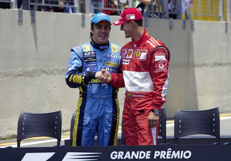 Alonso: "Nunca pensé que fuera más lento que Schumacher en el mismo auto"
