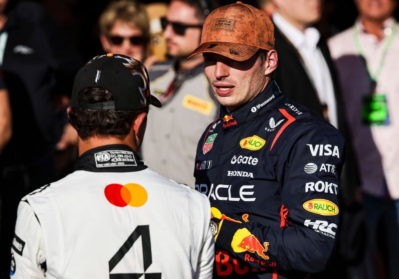 Max Verstappen, Lando Norris, Red Bull, McLaren, COTA, USGP, 2025