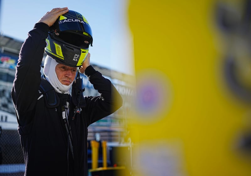 Van der Zande testing for Acura at Daytona