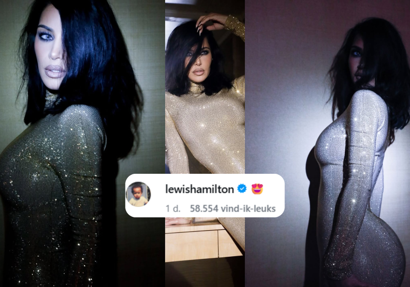 Lewis Hamilton lijkt vermeende relatie met Kim Kardashian te bevestigen op social media