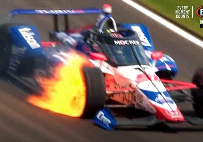 Brake master cylinder failure to blame for dramatic Indy 500 tyre fire