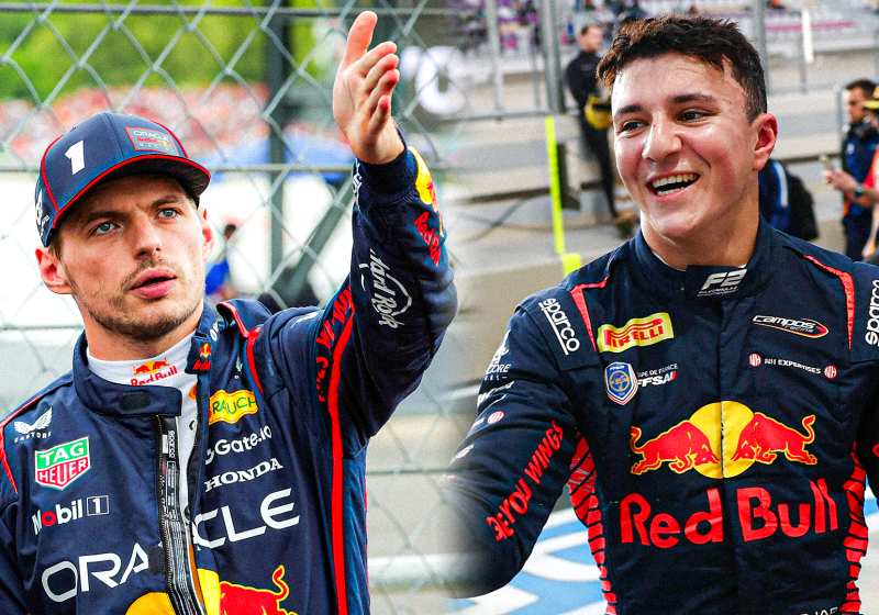 Hadjar, Verstappen, socials