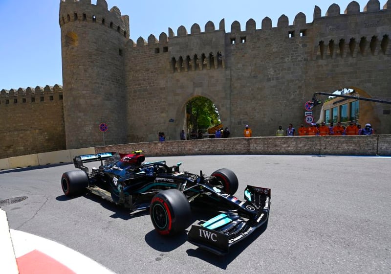 Mercedes - Bottas went against team simulations for Baku set-up