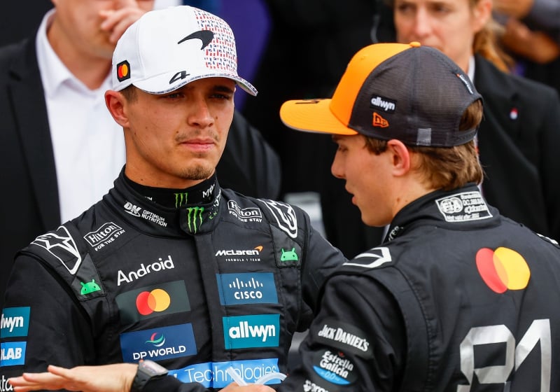 Oscar Piastri, Lando Norris, McLaren, British GP, Britain, 2025