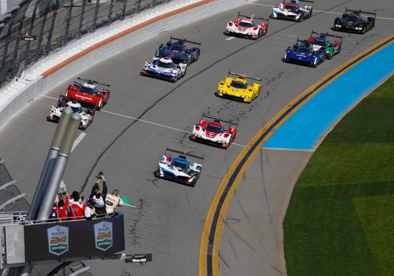 Start of the 2025 Rolex 24 at Daytona
