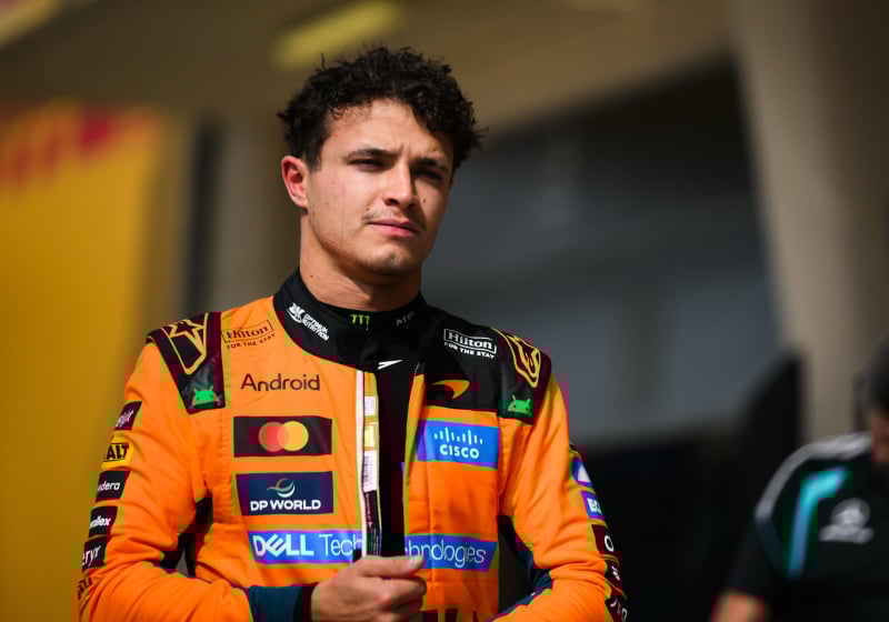 Lando Norris during F1 Testing in Bahrain