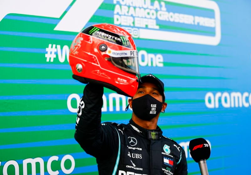 Hamilton breaks yet another Schumacher record