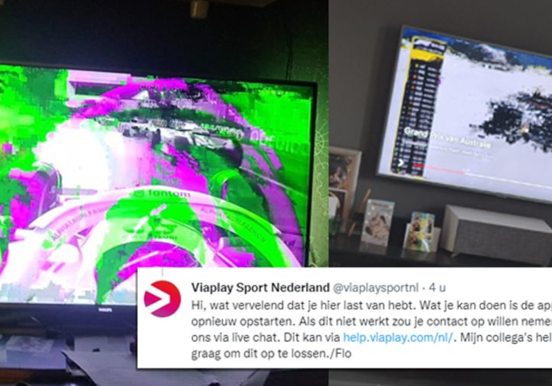 Viaplay adviseert klanten om "app opnieuw op te starten" bij problemen met beeld