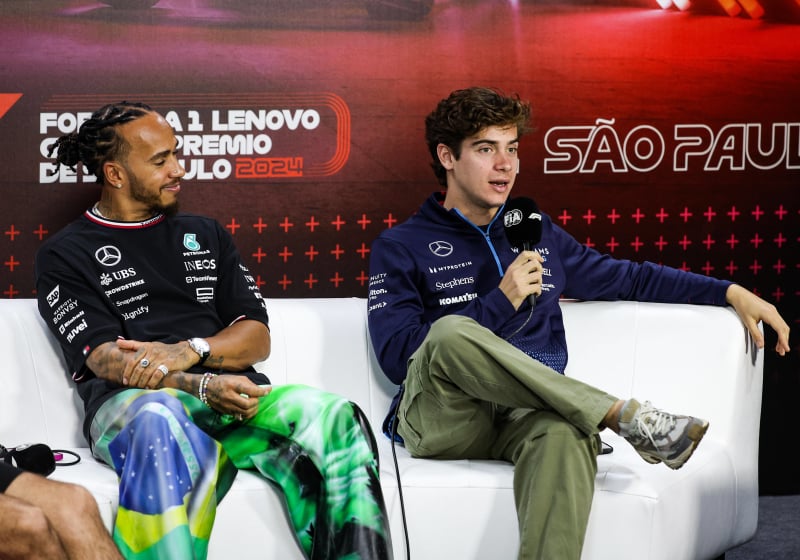 lewis hamilton, franco colapinto, brazil, 2024