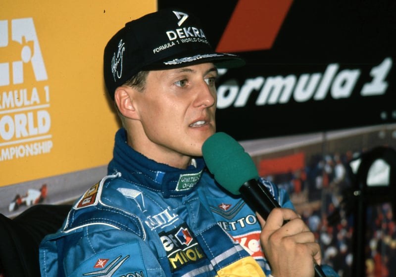 Michael Schumacher with Benetton in 1995