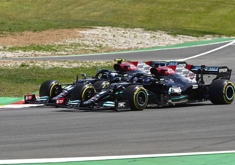 Hamilton 'on the limit' with Bottas Portuguese GP-winning overtake