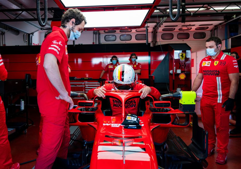 'Ferrari ontkent dat het met een verbeterde motor arriveert in Oostenrijk'