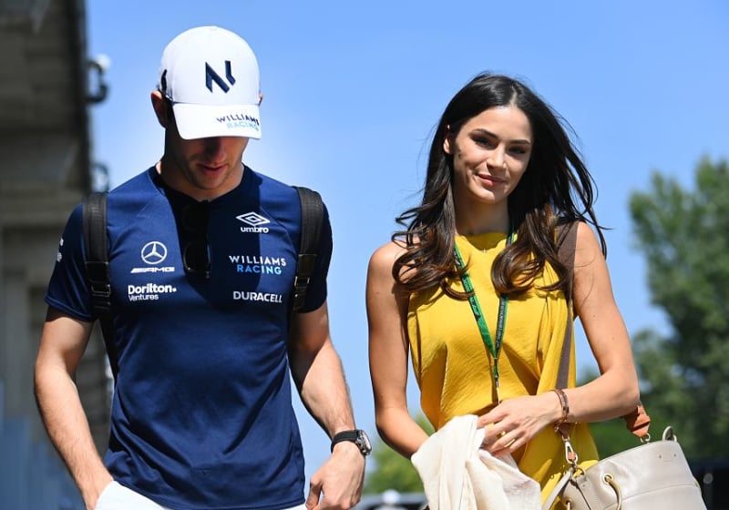 Nicholas Latifi and his girlfriend Sandra Dziwiszek