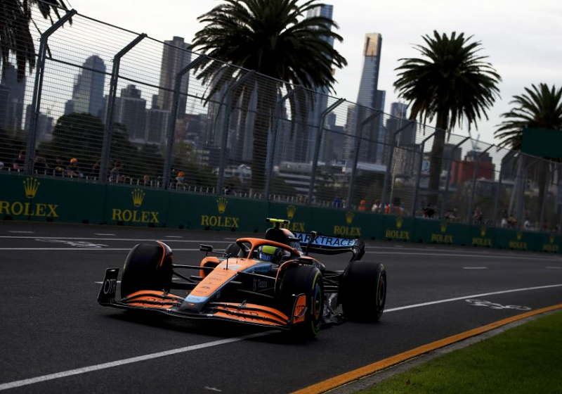 Lando Norris, el más rápido en la FP3; Checo, tercero