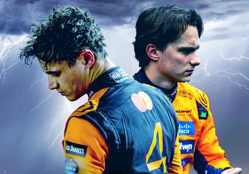 Lando Norris and Oscar Piastri