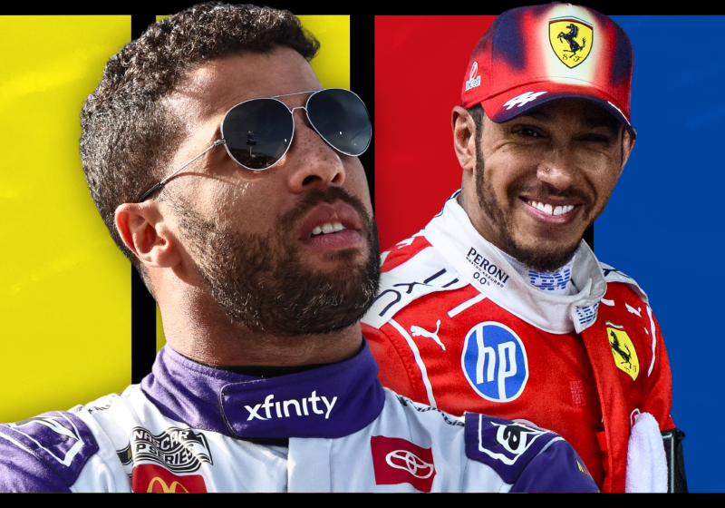 NASCAR star Bubba Wallace makes Lewis Hamilton F1 reveal ahead of Miami Grand Prix