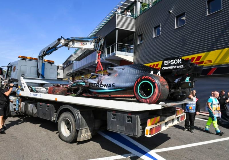 Mercedes update on Hamilton's status for Spa qualifying after crash
