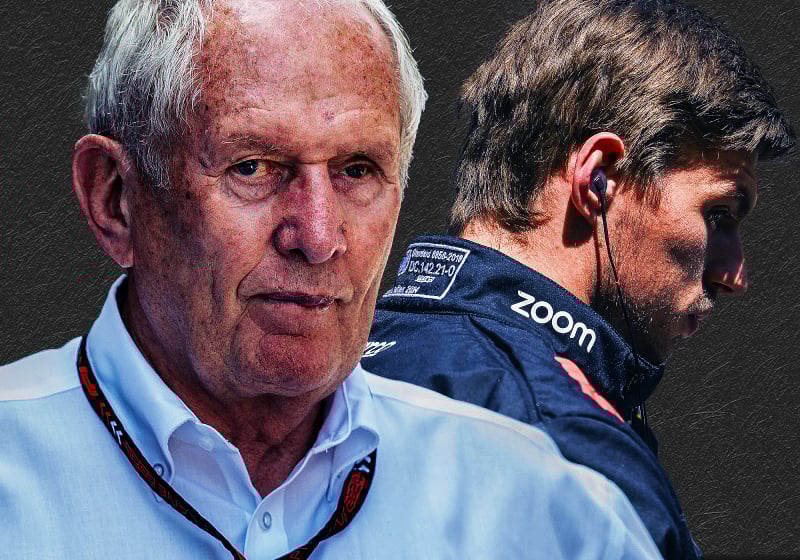 Helmut Marko and Max Verstappen