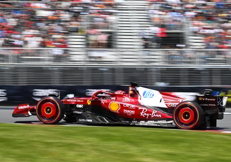 Leclerc during FP1 in Montreal