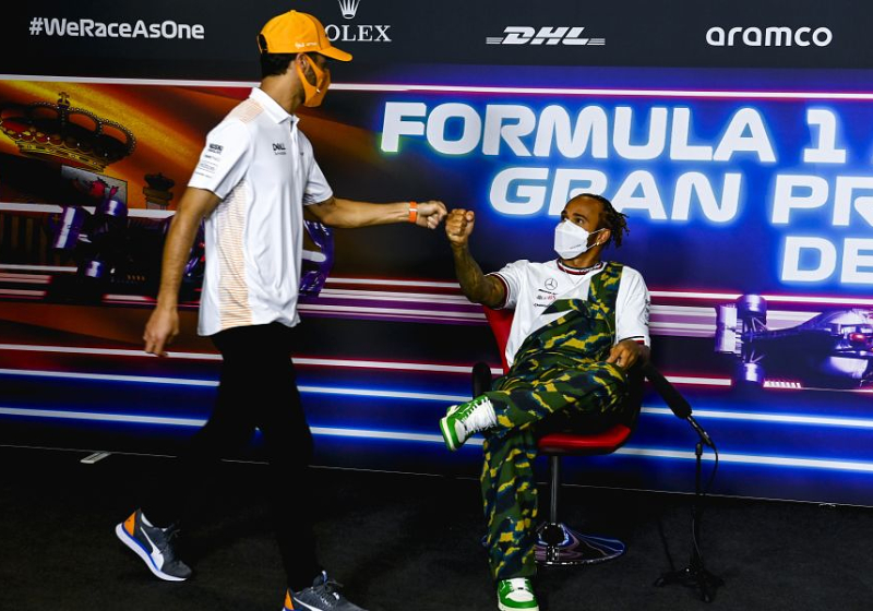 Hamilton silencing critics with Verstappen battle - Ricciardo