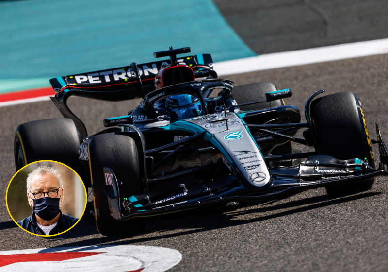 Mol wijst naar bijzondere ophanging Mercedes W15: "Dat is wel echt een dingetje"