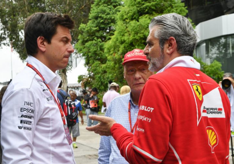 Wolff hails 'gloves-off' battle between Mercedes and Ferrari
