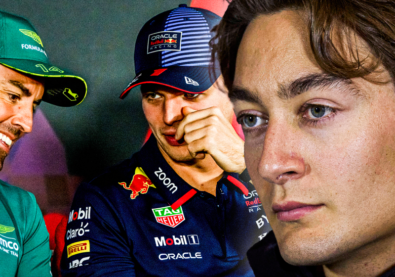 Russell, Verstappen, Alonso, socials