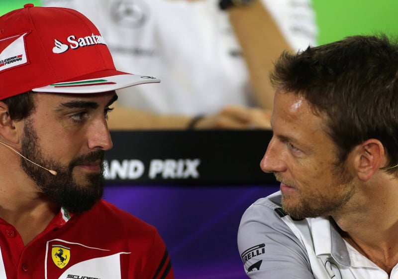 fernando alonso, jenson button, ferrari