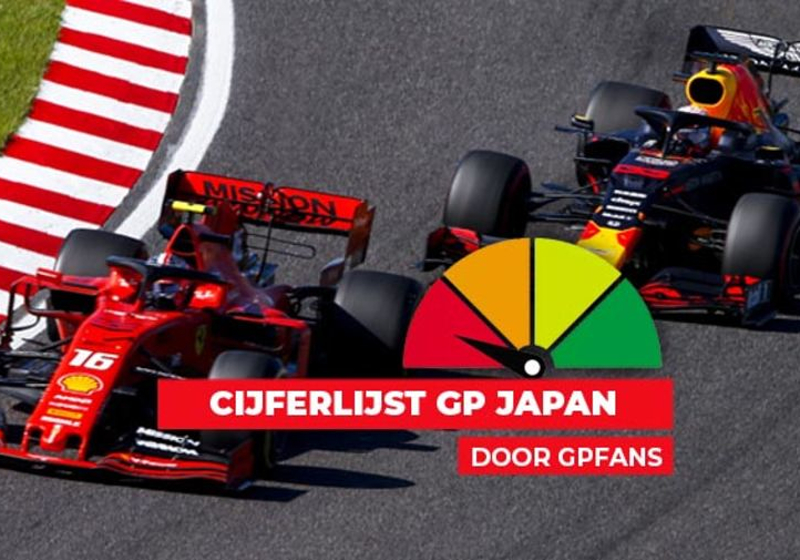 Cijferlijst Japan: Welke score krijgen Verstappen en Leclerc?