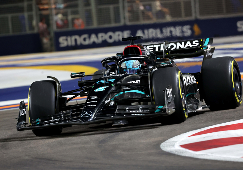 Ferrari get perfect start at Singapore Grand Prix as Russell COMPLAINS about Hamilton on opening lap