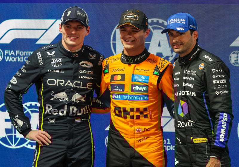 Max Verstappen, Lando Norris, Carlos Sainz, generic, Las Vegas, 2025
