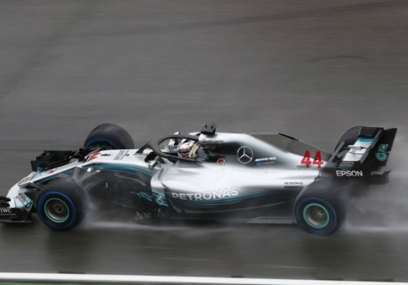 Hamilton sails to pole in sodden Budapest qualifying