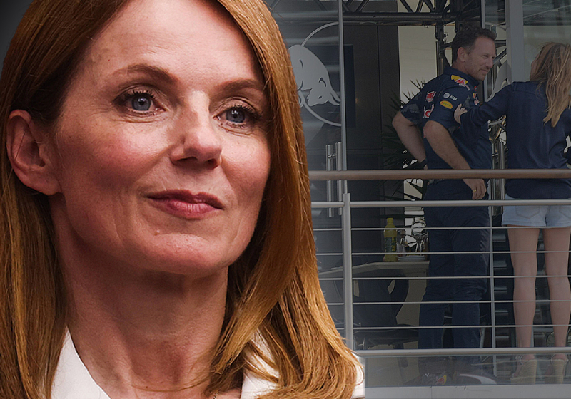 'Horner en vrouw Geri Halliwell gesignaleerd tijdens paardenrace in Engeland'
