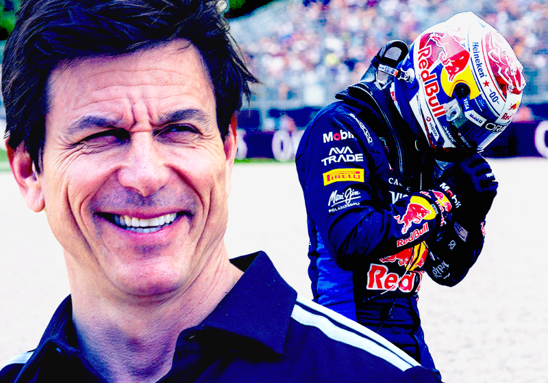 Wolff 'bedankt' Verstappen voor crash: 'Anders hadden we het niet gered'