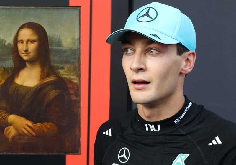 George Russell uses 'Mona Lisa' to explain Mercedes F1 struggles