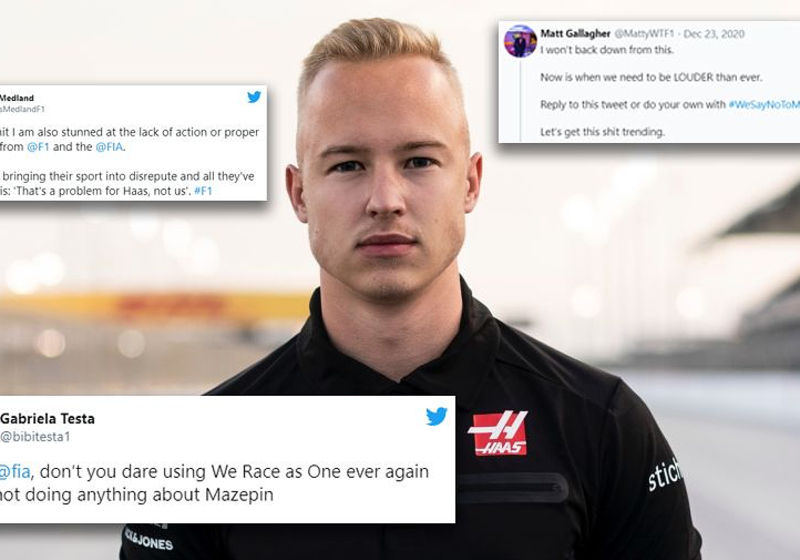 Formule 1-wereld reageert woest op aanblijven Mazepin bij Haas